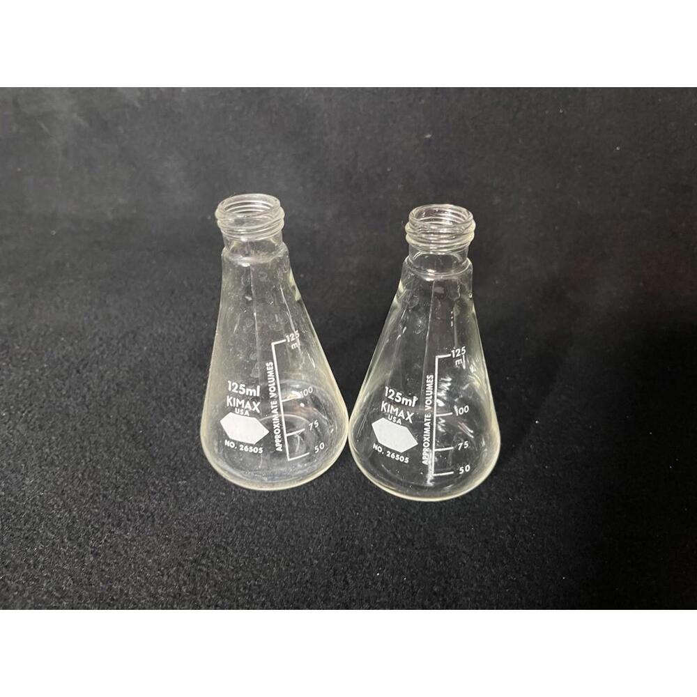 Kimax Erlenmeyer Flask Set 125ml Capacity with Graduated Markings And Threads